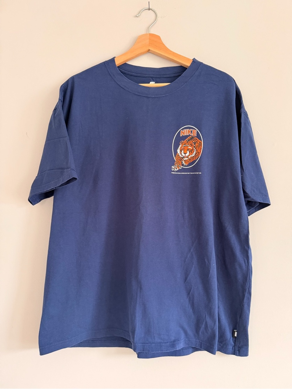 Nike Navy Year of the Tiger 2022 Short-Sleeve Tee with Orange Tiger Graphic